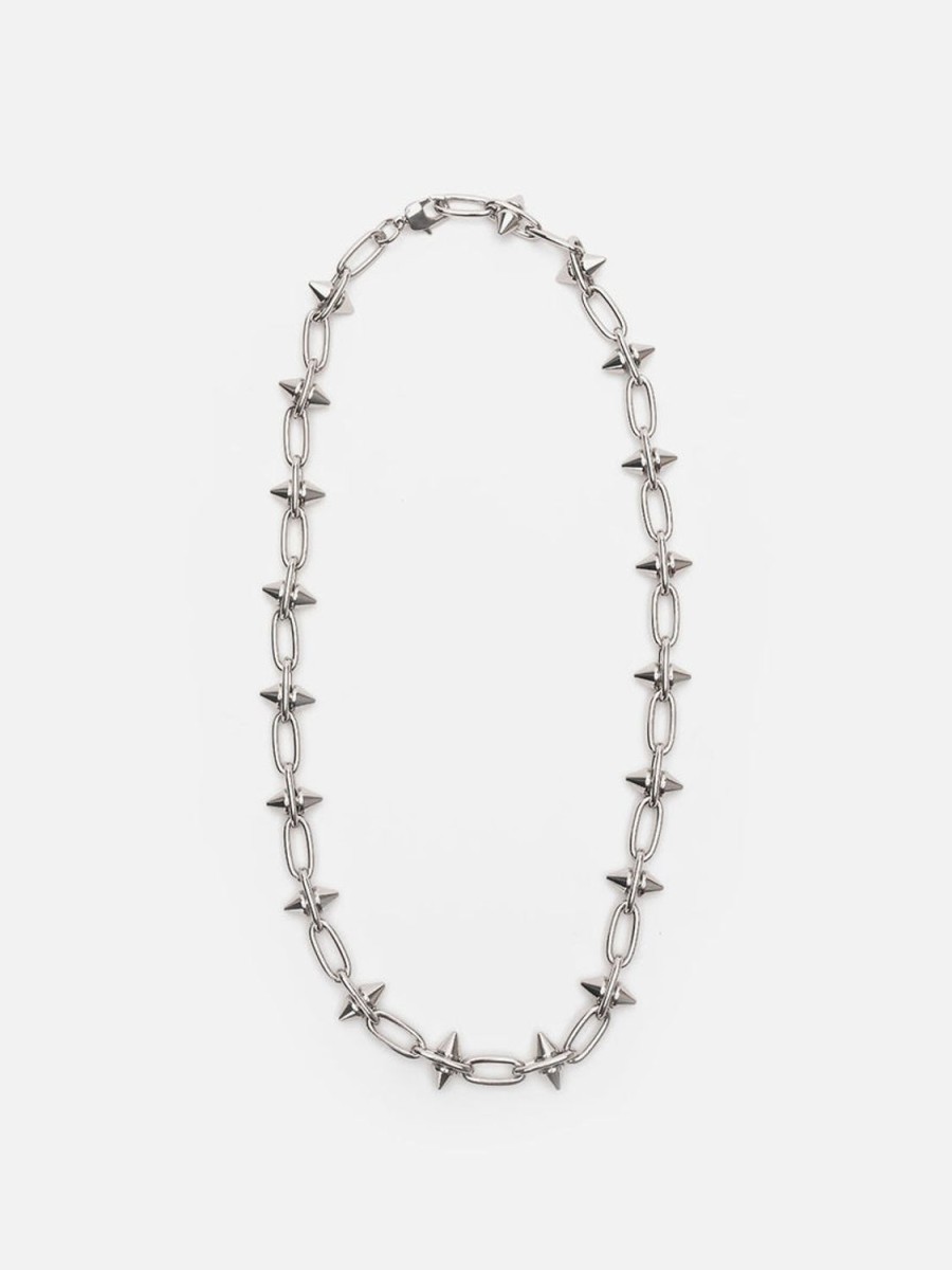 Mercules Collar Spike Plata Clearance