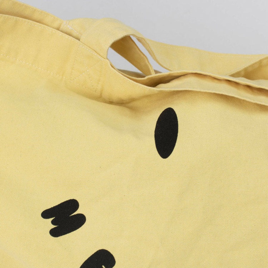 Mercules Canvas Tote Smiley Amarillo Hot